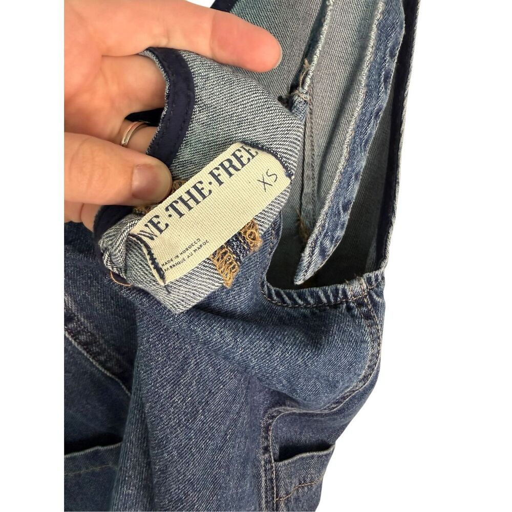 Free People We The Free High Roller Skirtall Sapphire Blue Size XS - Picture 5 of 6